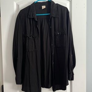 Faded Glory Black Lightweight Shirt